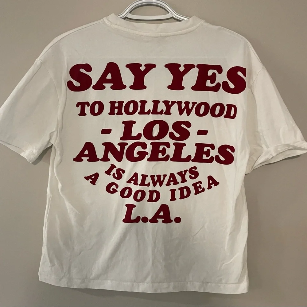 Zara “LA” Red Graphic T-Shirt‎ - Picture 6 of 6